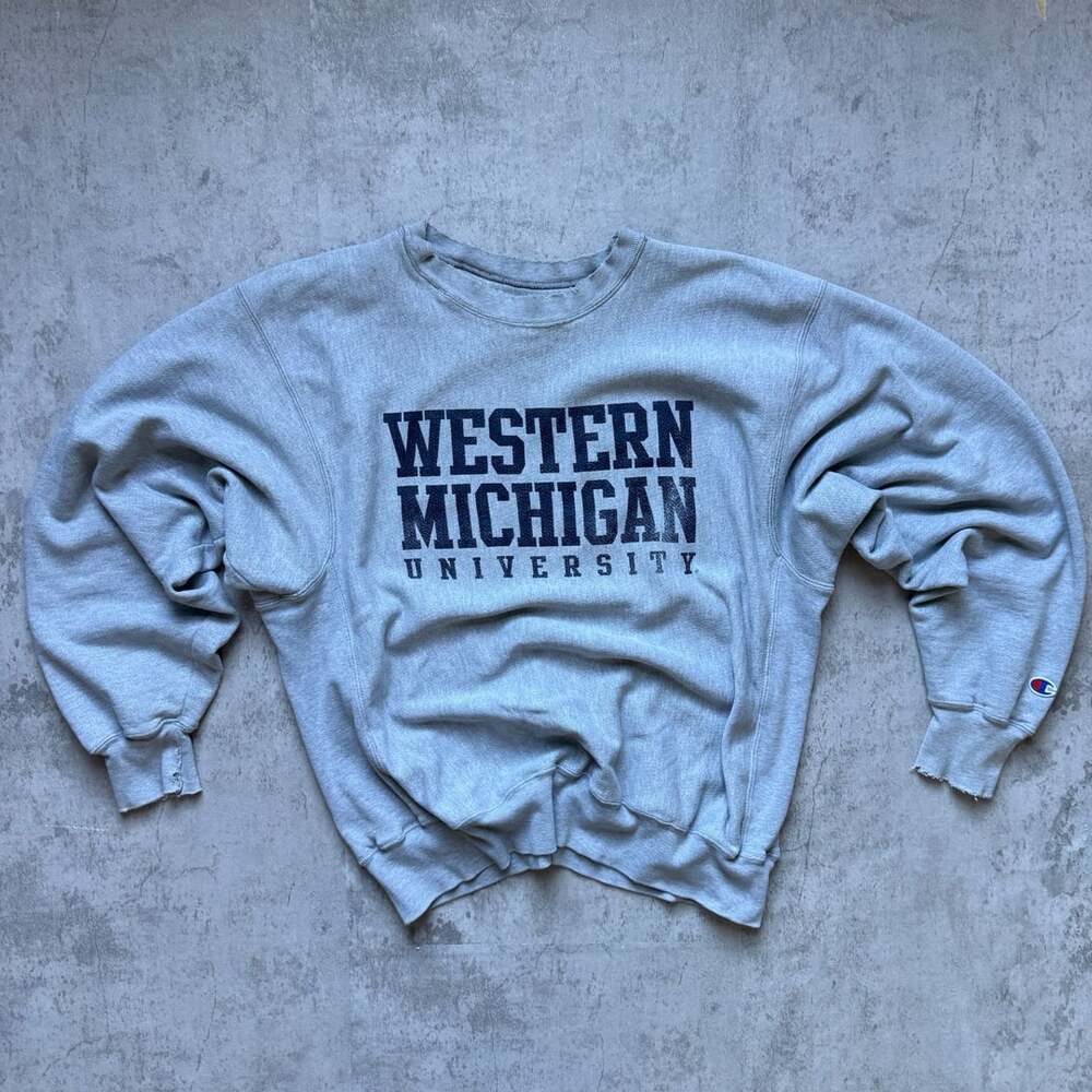 Vintage 90s Champion Western Michigan University Reverse Weave Crewneck
